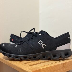 On Running Men's Cloud Running Shoes in Black and White